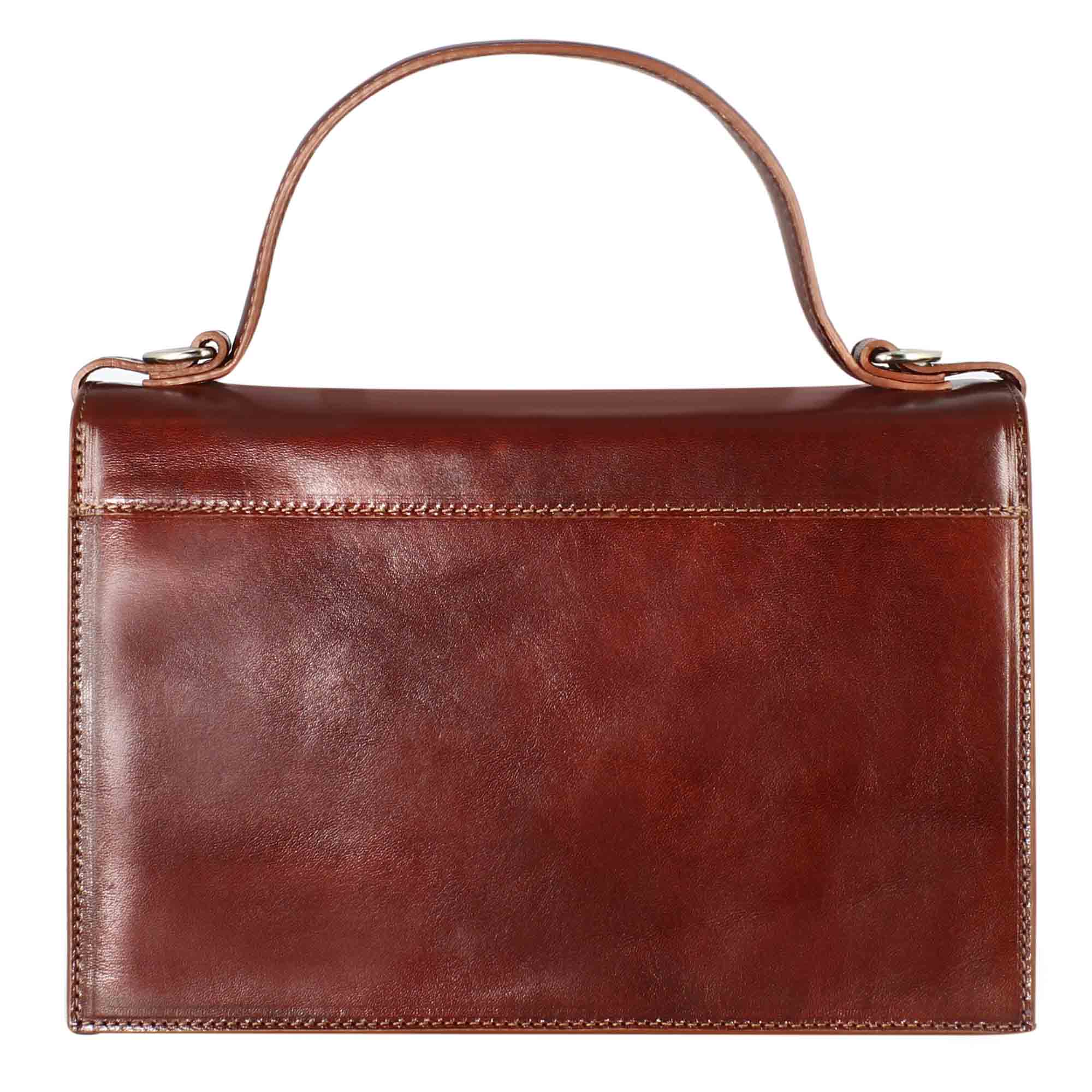 Classic women's Contessina bag in smooth brown leather