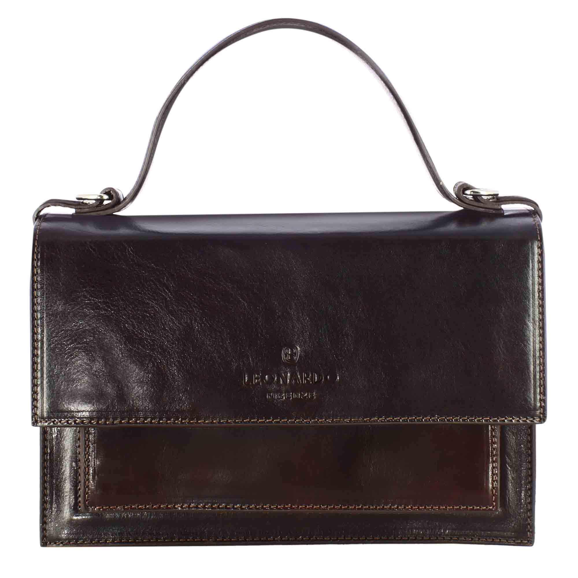 Classic women's Contessina bag in smooth brown leather