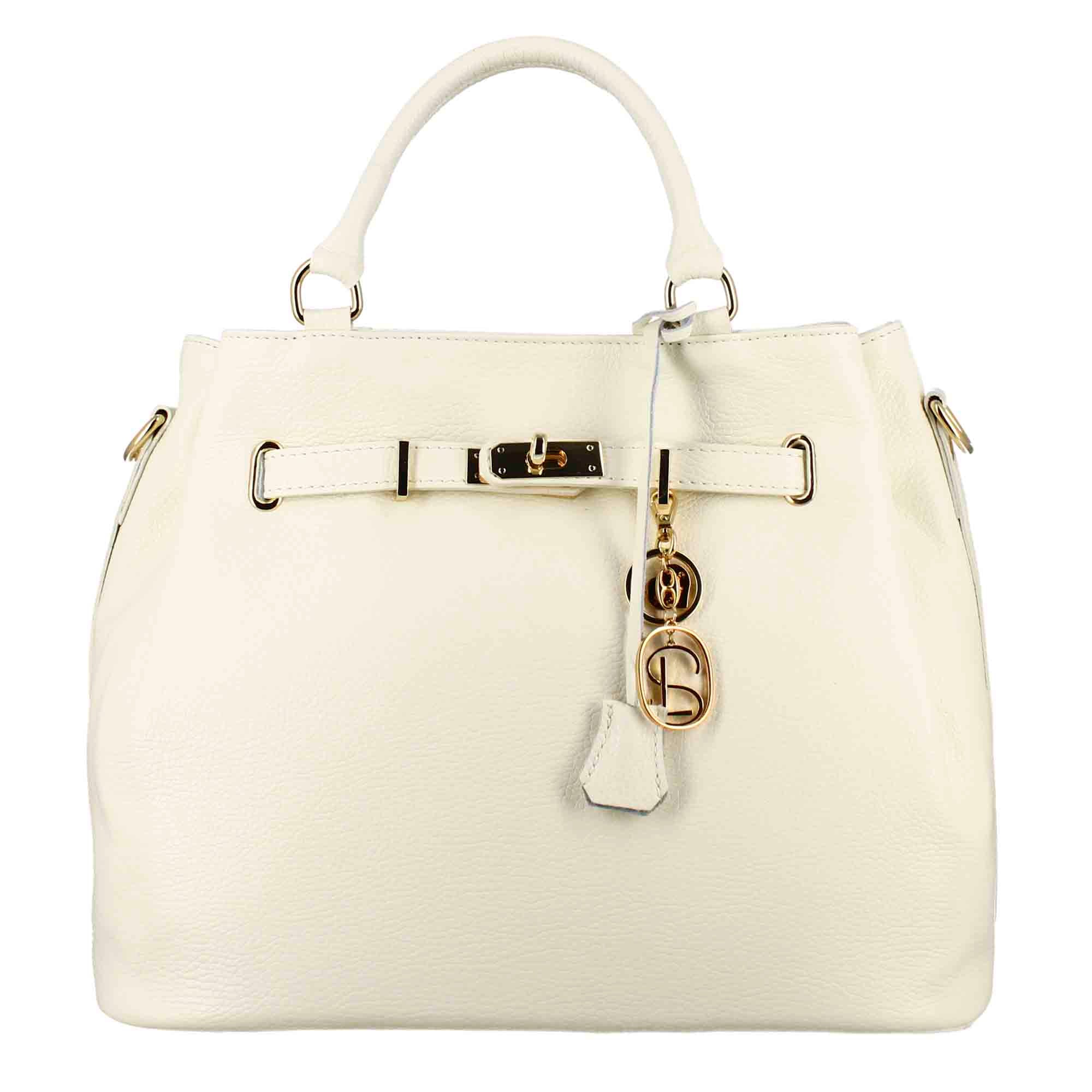 Borsa Tracolla Donna Bayside Vera Pelle Lavata Laserata Vintage Artigianato Made In Italy Sabbia