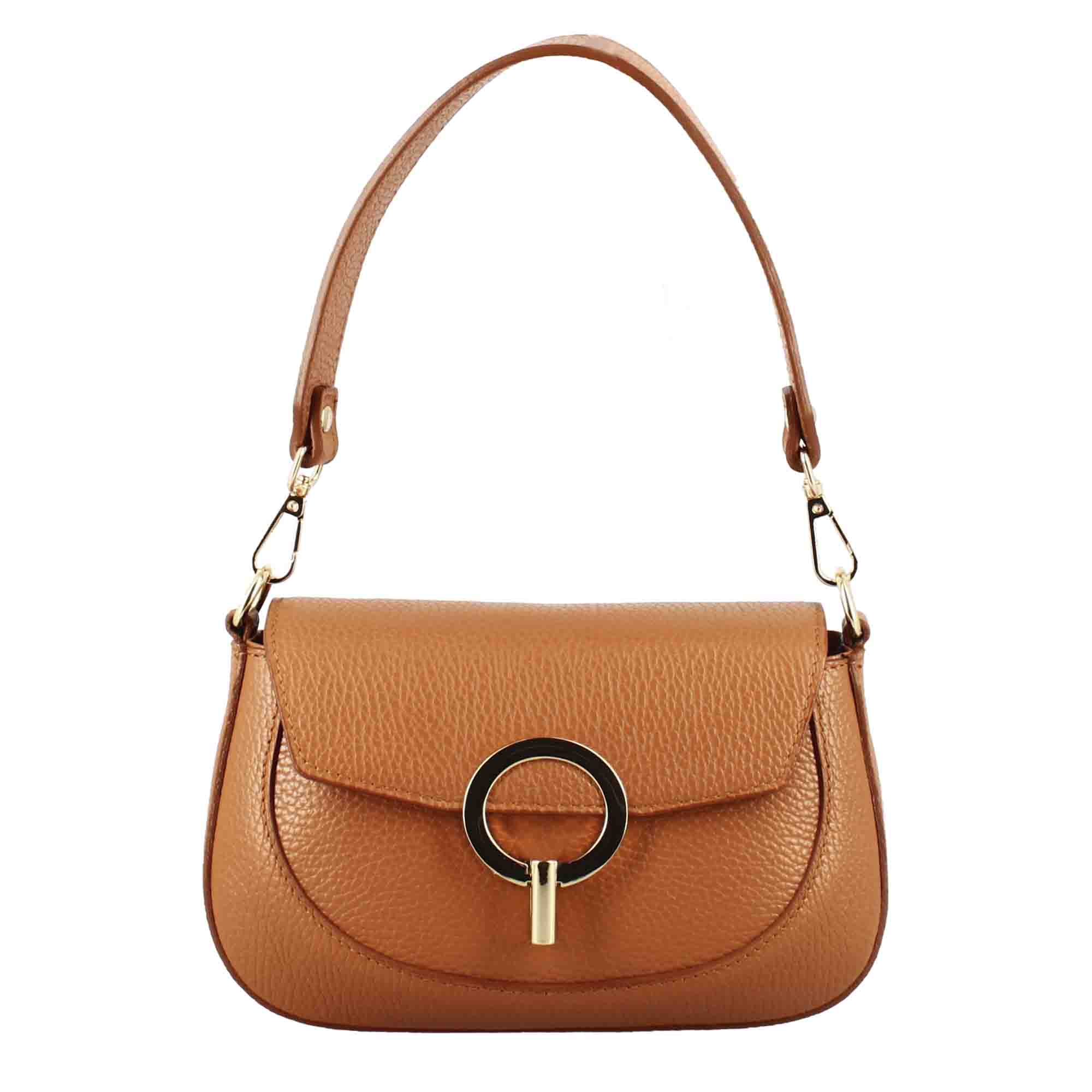 Grace women's brown leather handbag