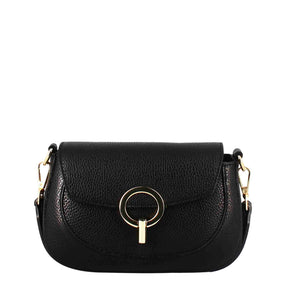 Grace women's black leather handbag