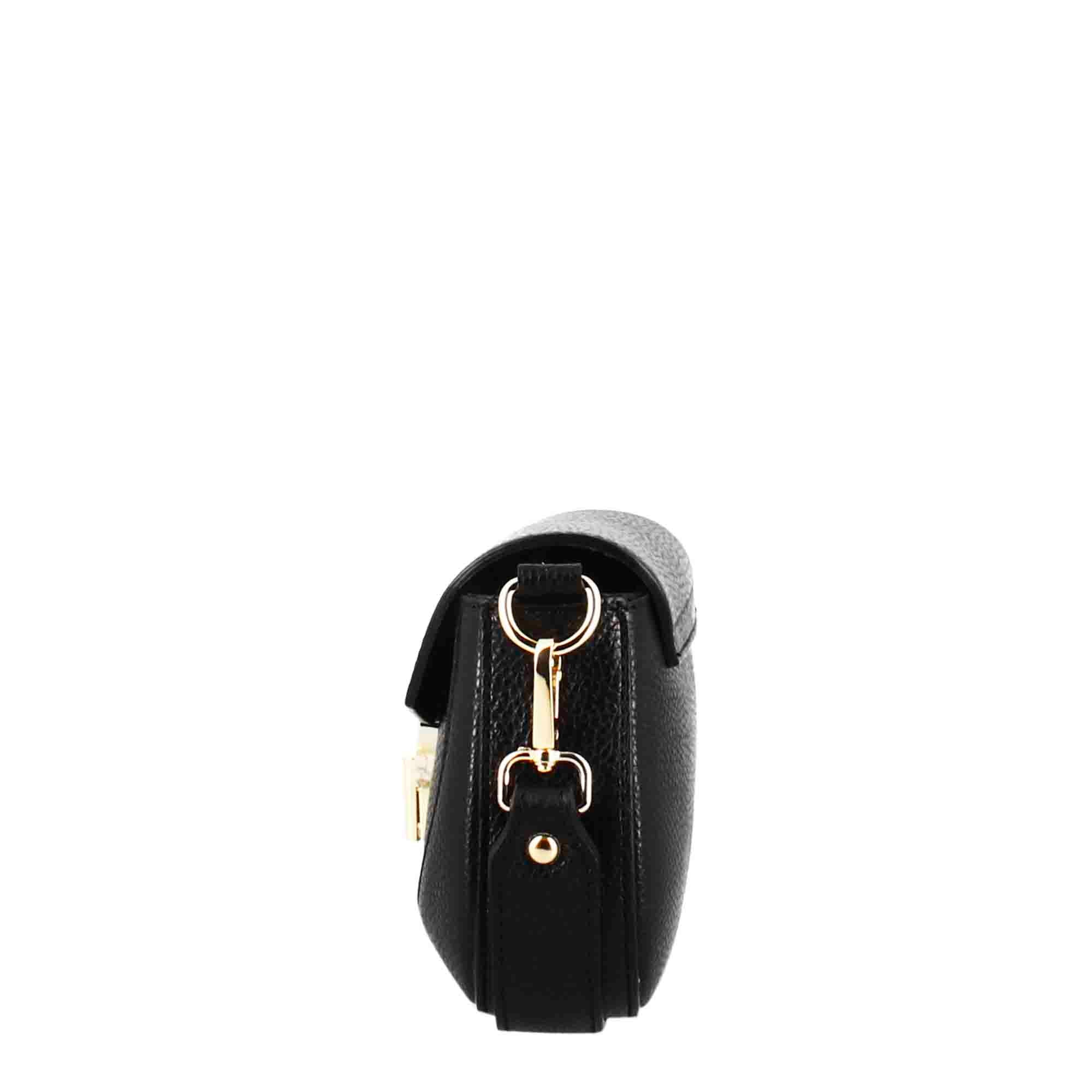 Grace women's black leather handbag