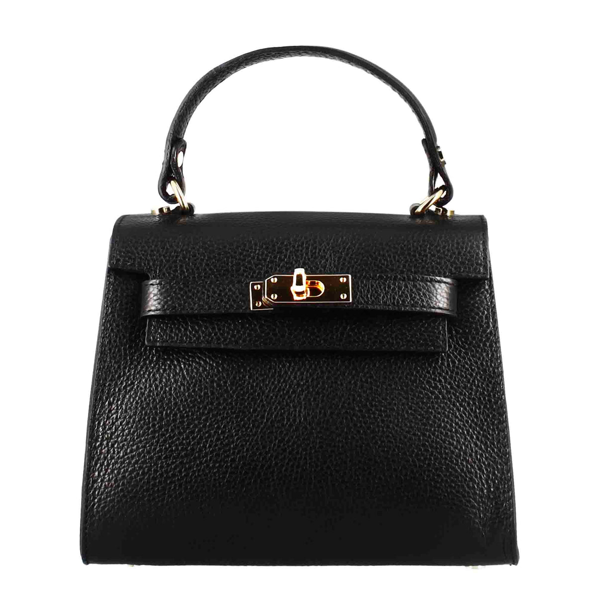 Borsa a mano Lady K da donna in pelle colore nero