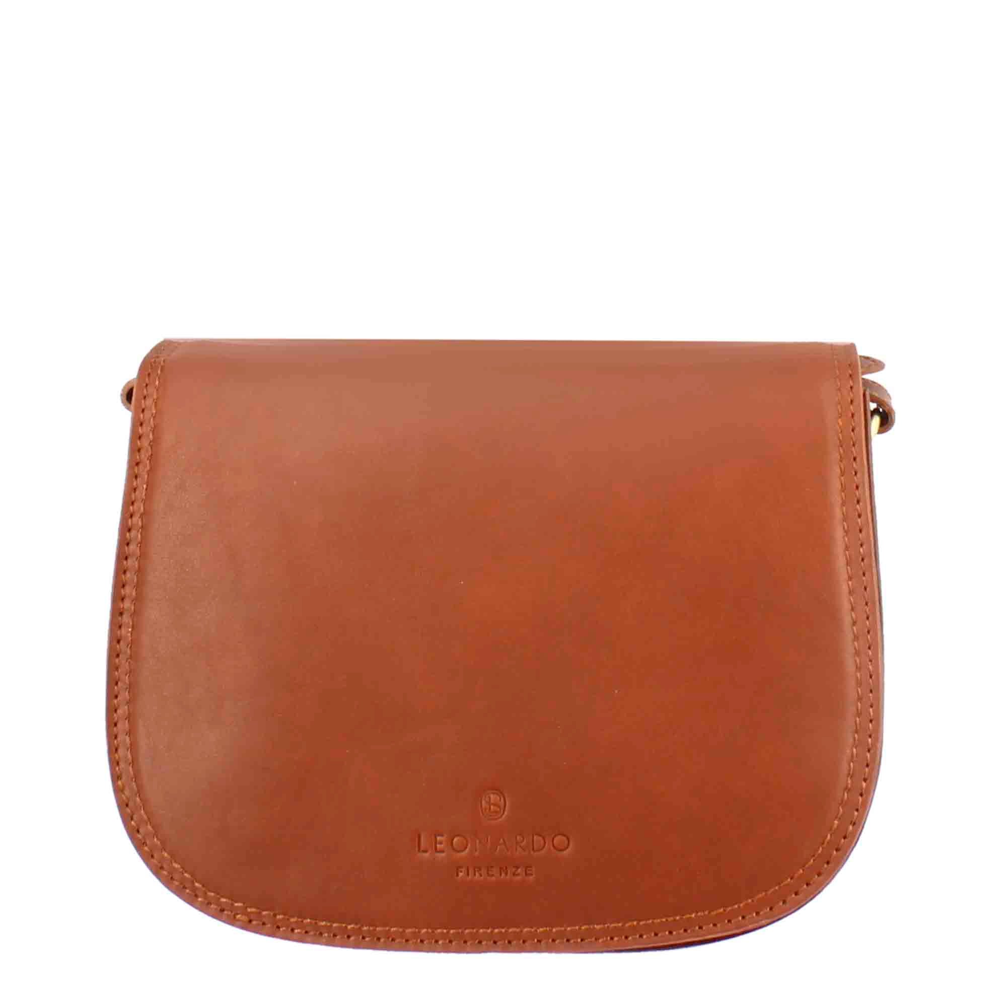 Sac femme essentiel en cuir lisse marron