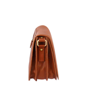 Essential women's bag in brown smooth leather