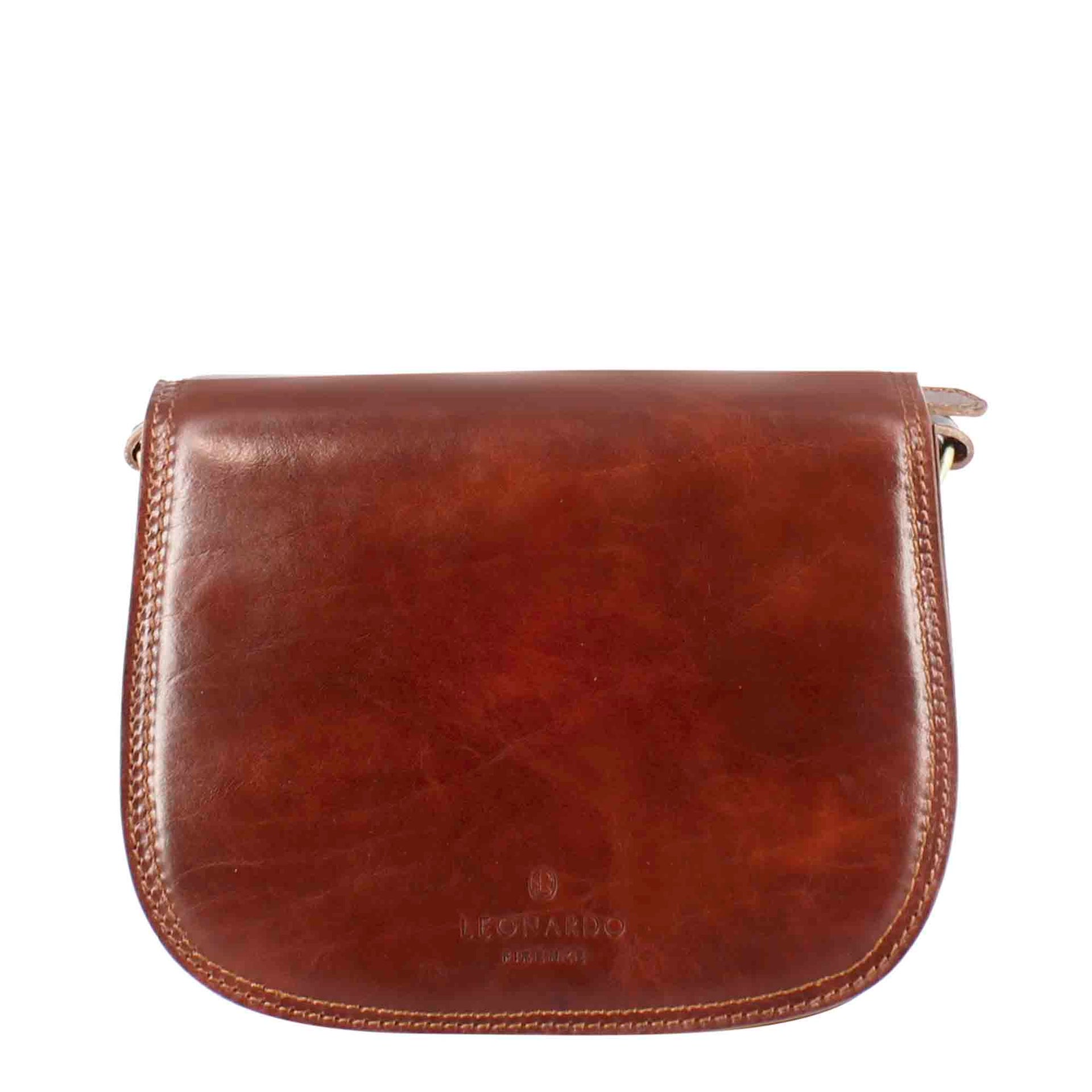 Borsa a Mano in Pelle Marrone VIAVERDI Made in Italy