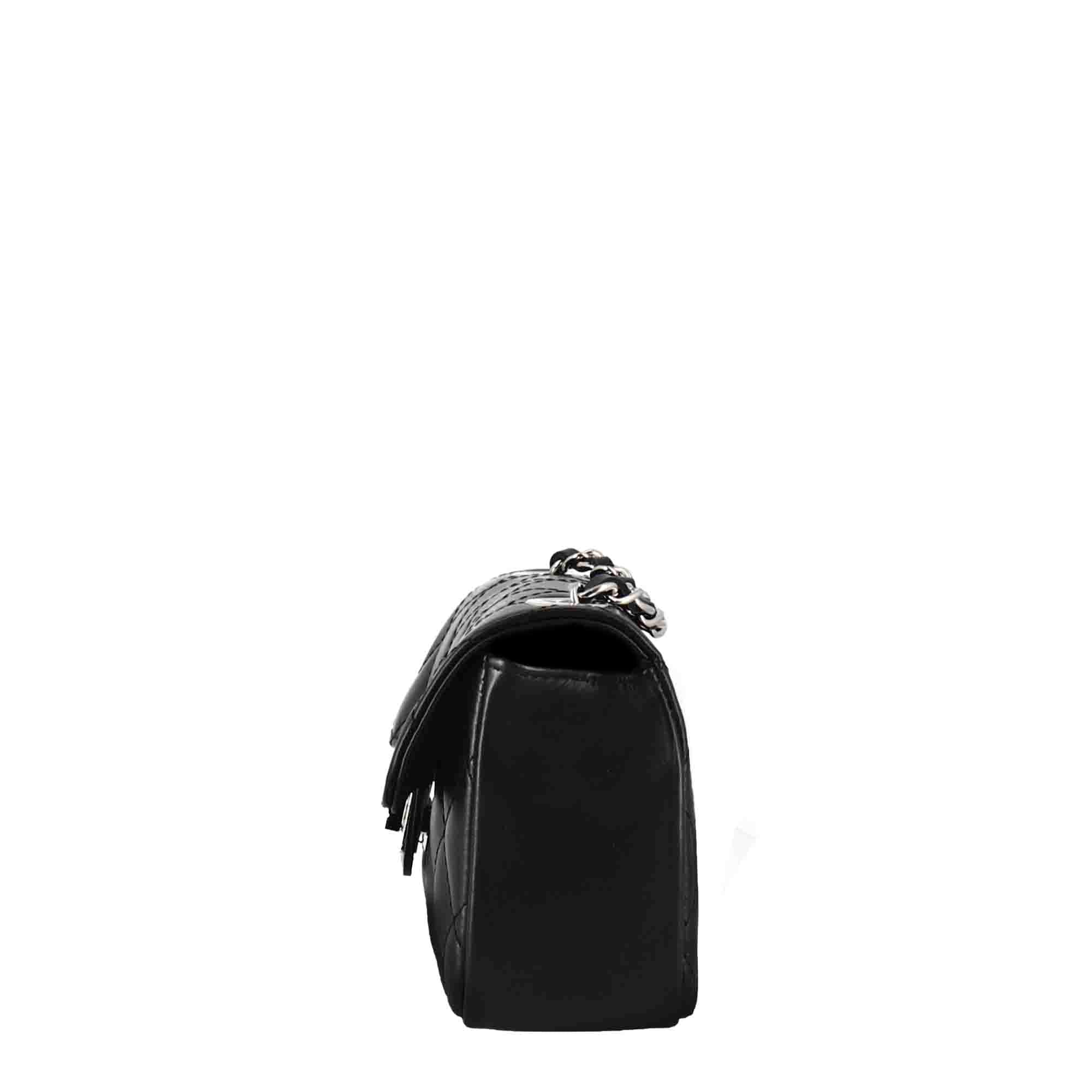 Sac bandoulière Vanity en cuir matelassé noir