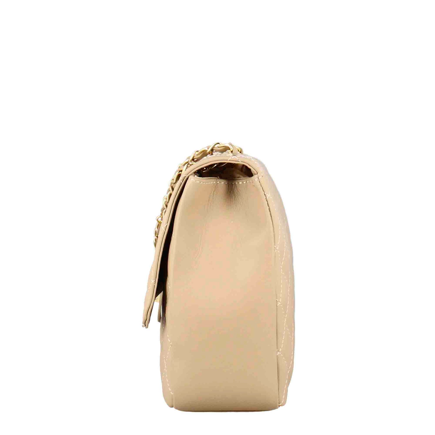 Leather beige bag deals