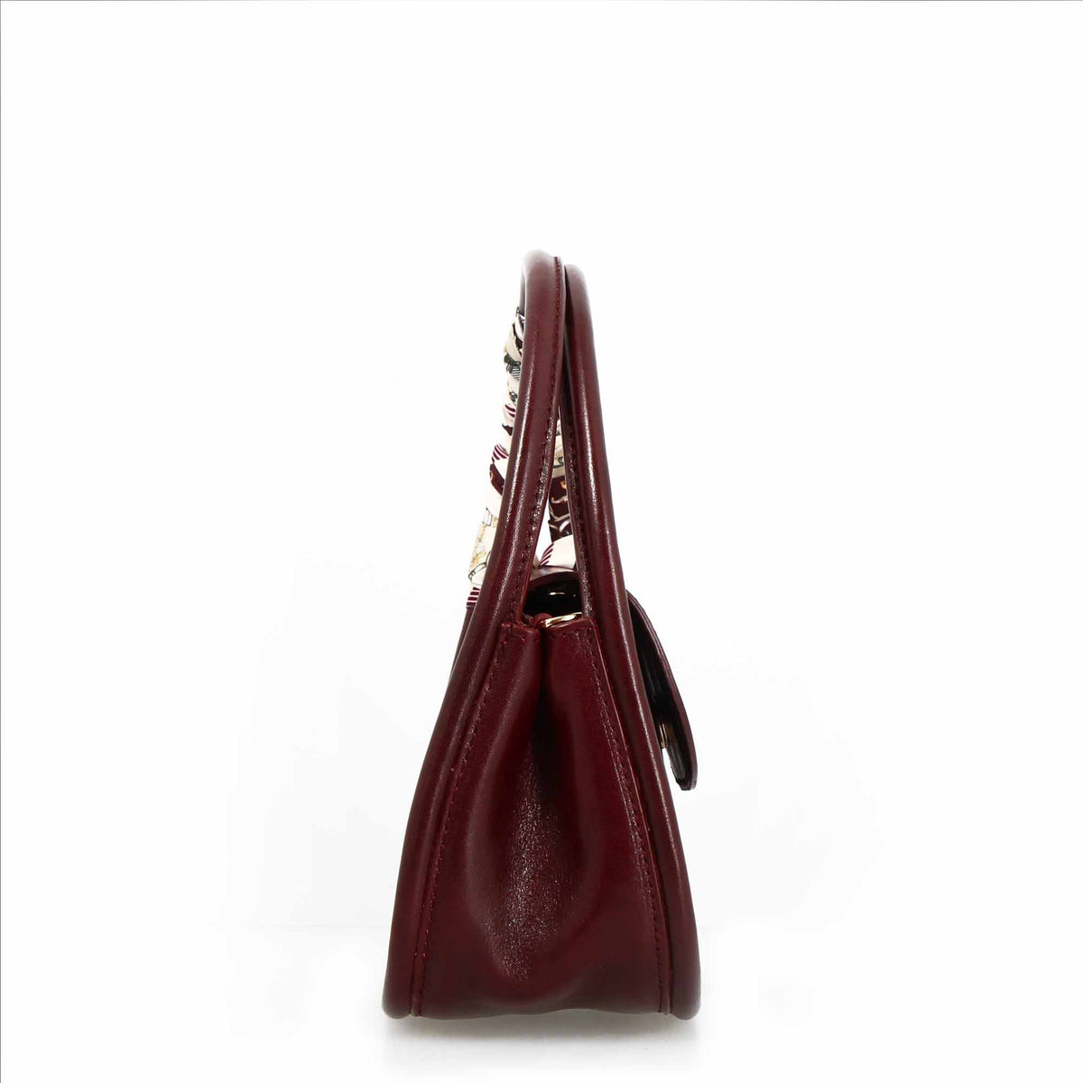 Handgefertigte rote Lederhandtasche Caterina für Frauen