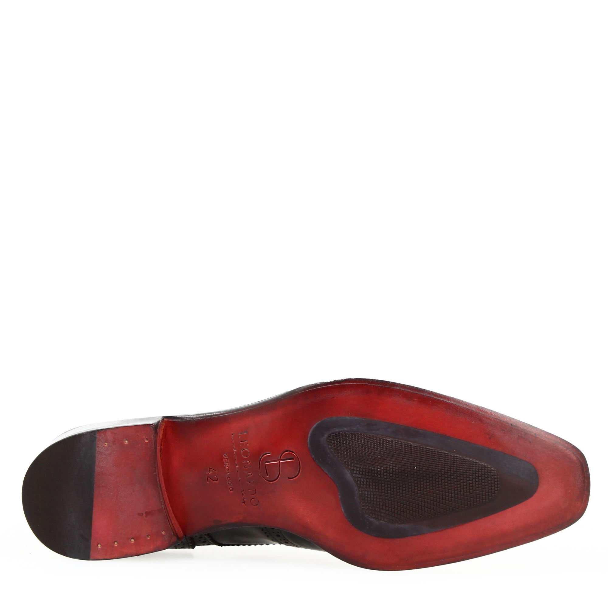 Derby pour homme en cuir marron clair à queue d'aronde et bout carré