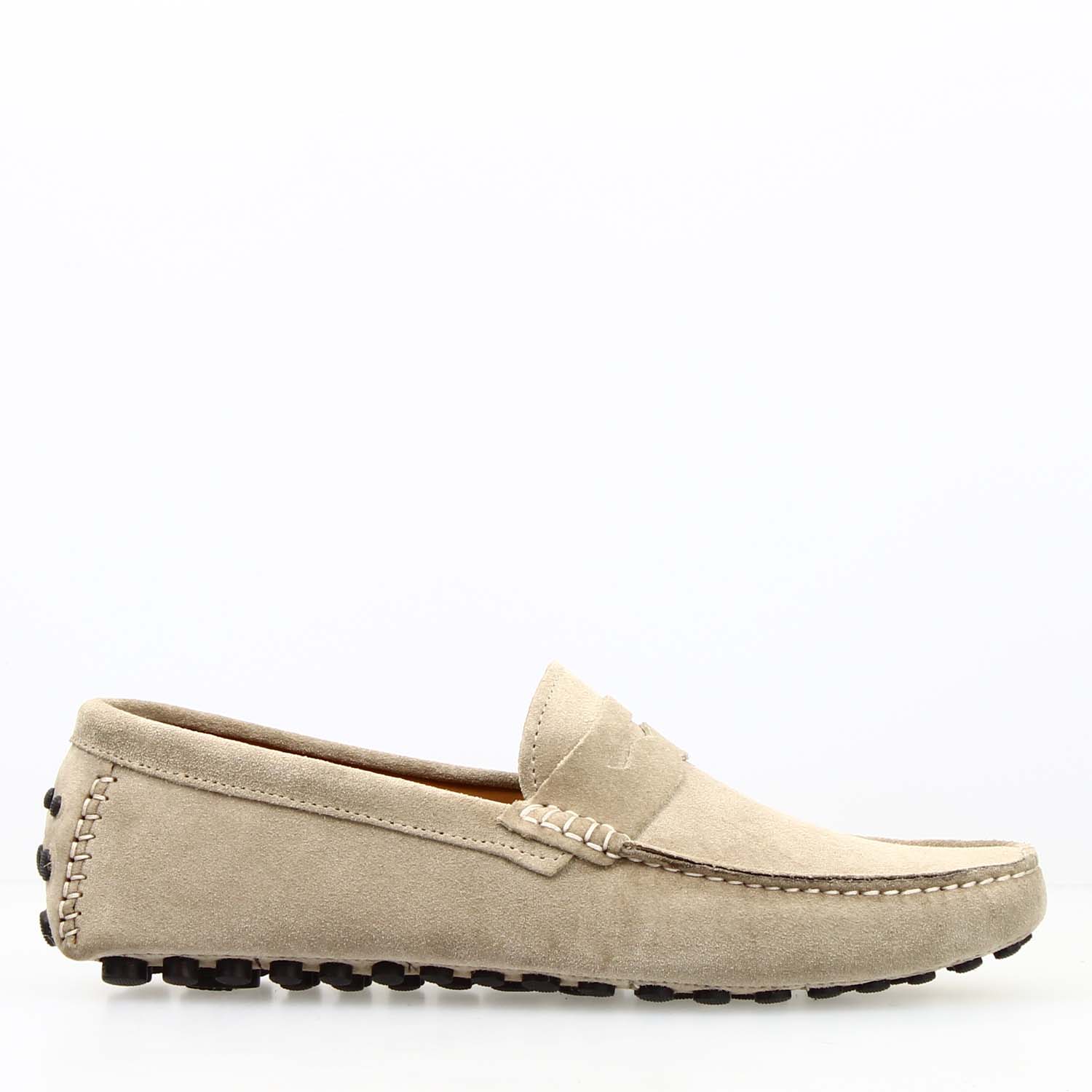 Car shoe Garda da uomo in camoscio beige
