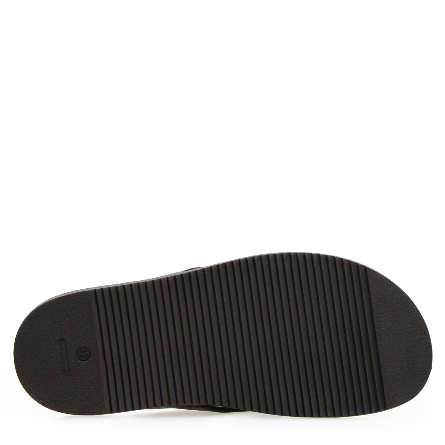 Sandali artigianali da uomo Nerone in pelle nero - LeonardoShoes