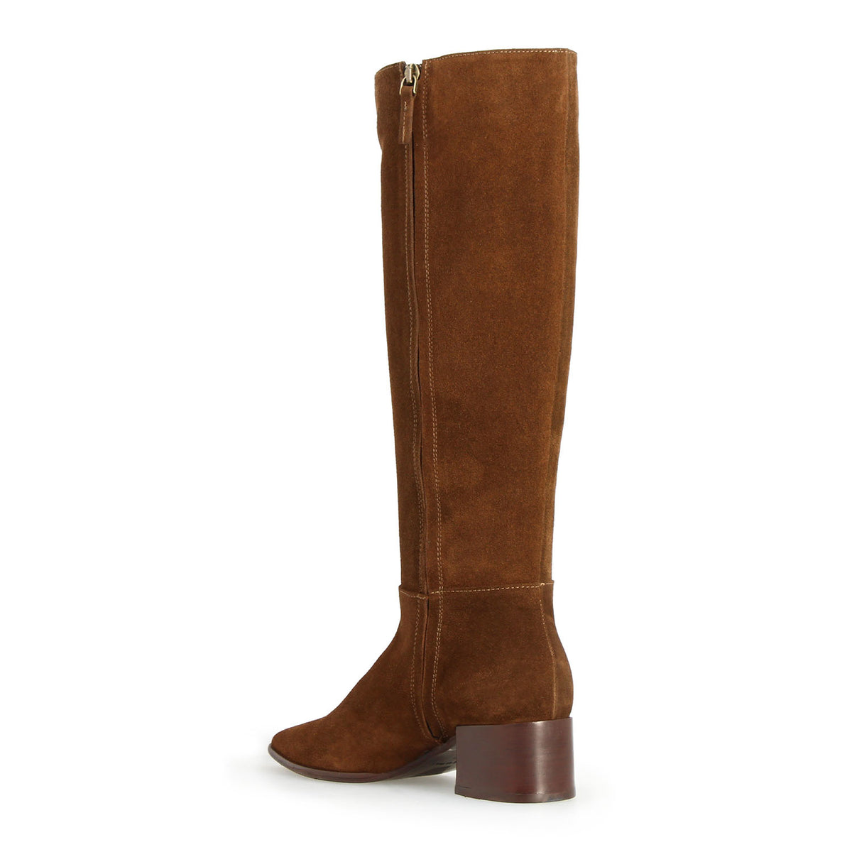 Medicea - Stivale da donna in camoscio marrone - LeonardoShoes