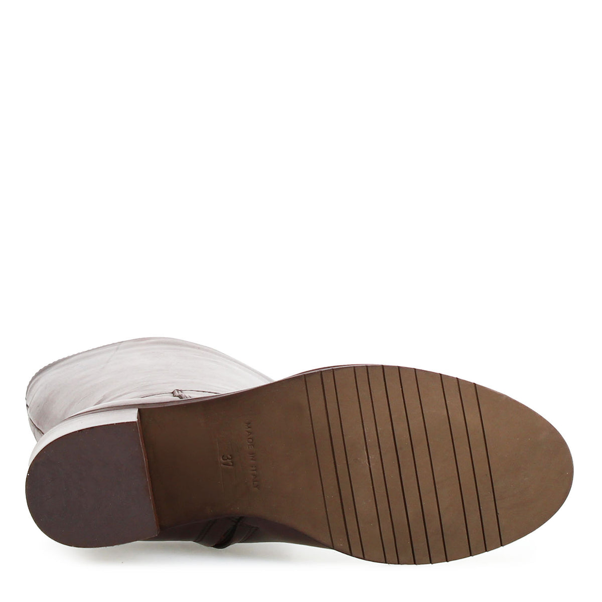 Messala - Botte femme en cuir marron foncé