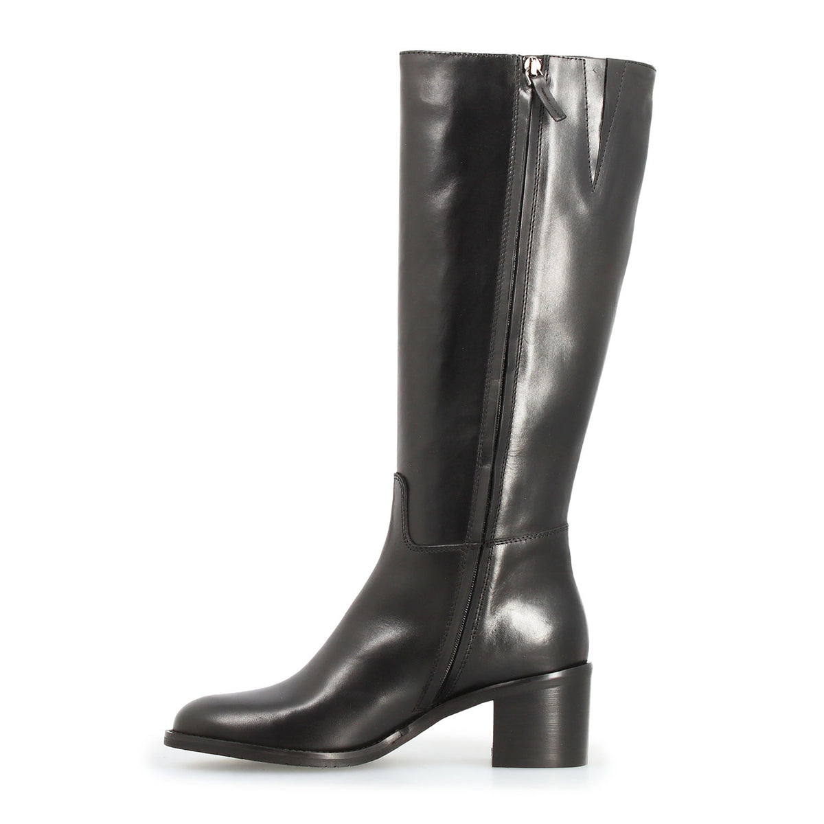Messala - Botte femme en cuir noir
