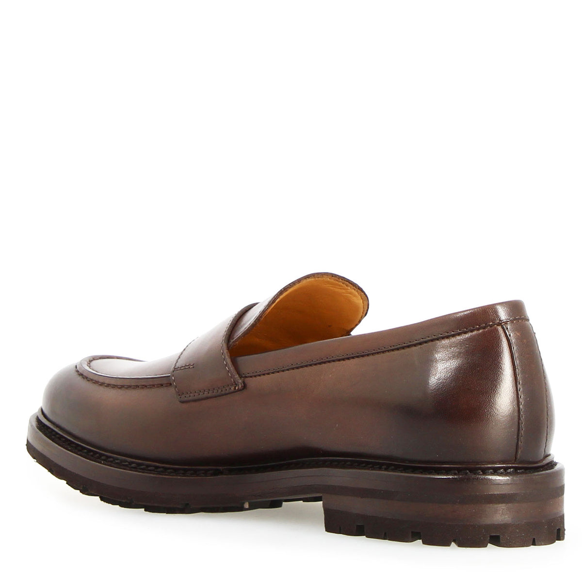 Dioniso Penny Loafer for Men in Dark Brown Leather