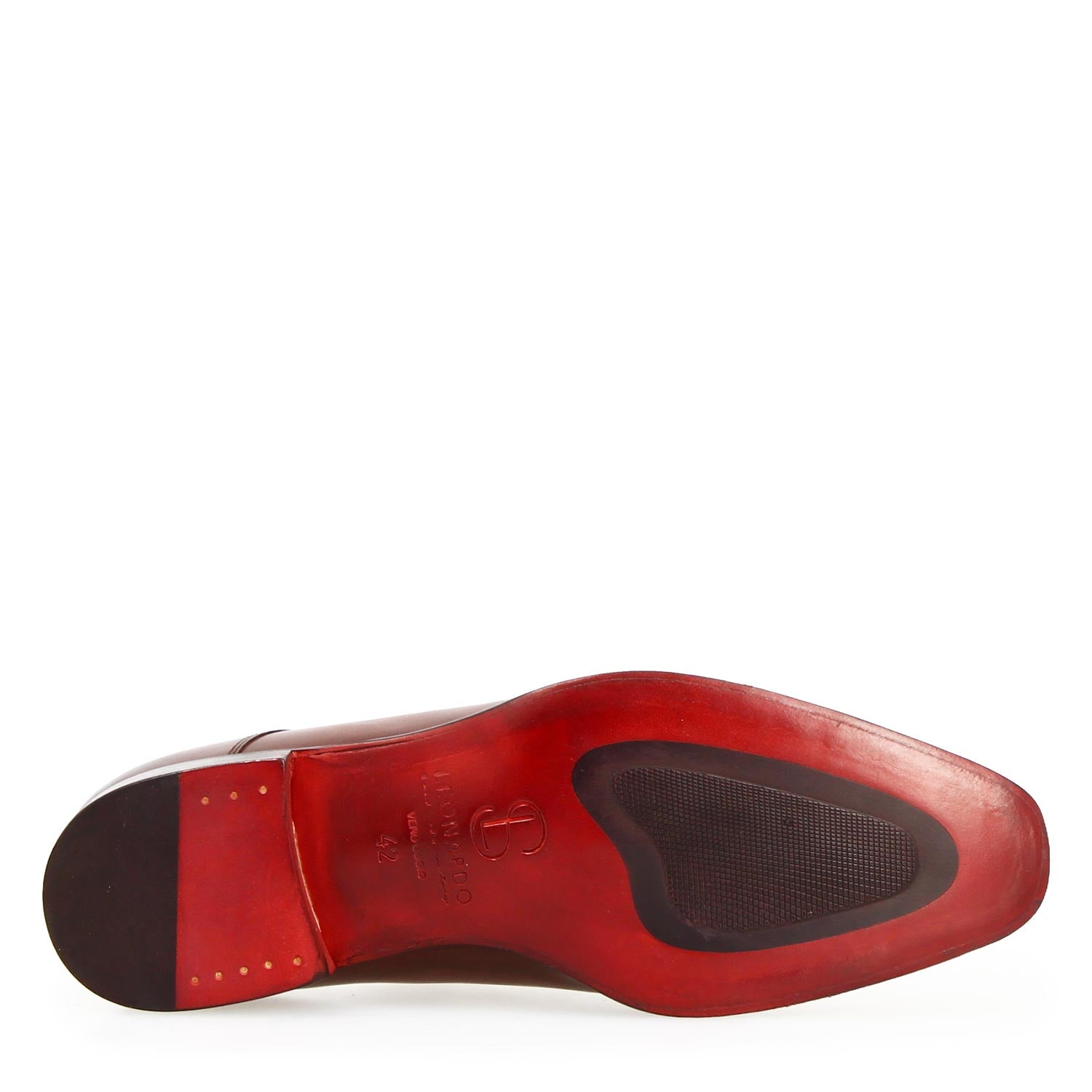 Chaussures Orazio marron homme en cuir à double boucle