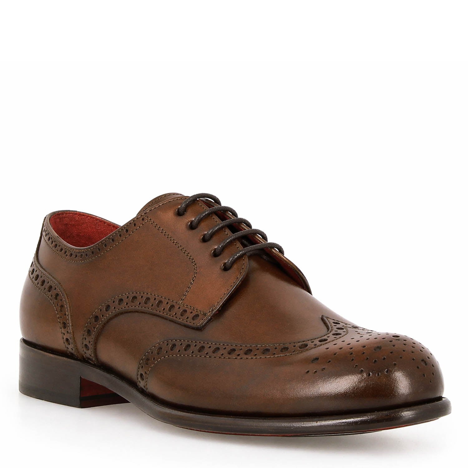 Derby brogue marrone da uomo Ottaviano