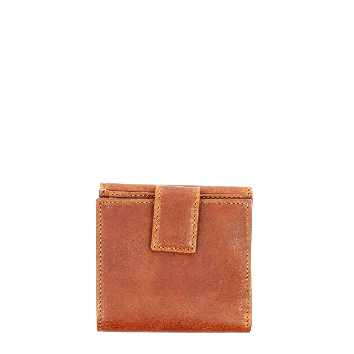 Brown leather wallet with card holder banknotes and coin pocket P2