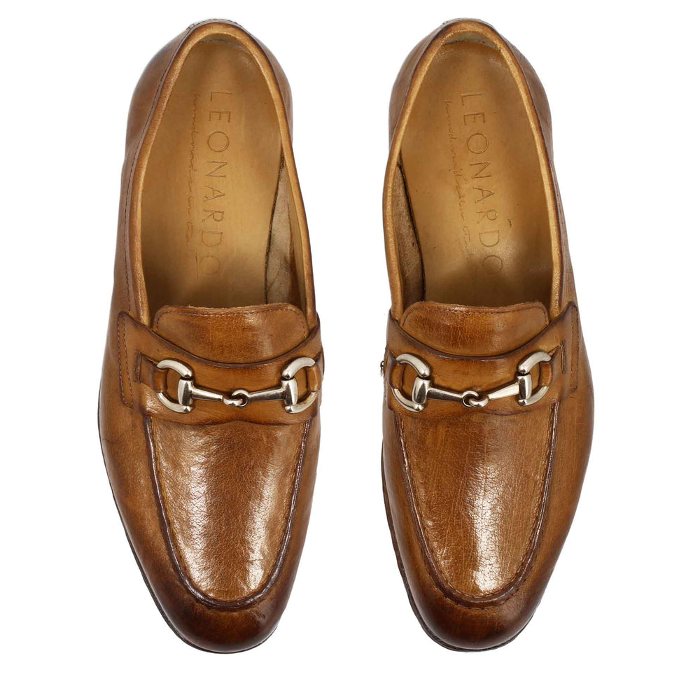 ITALIAN leather loafers 38.5