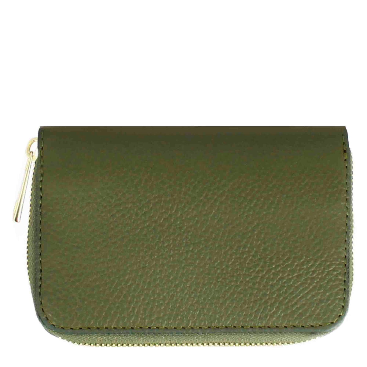 Women's medium wallet in leather with zip