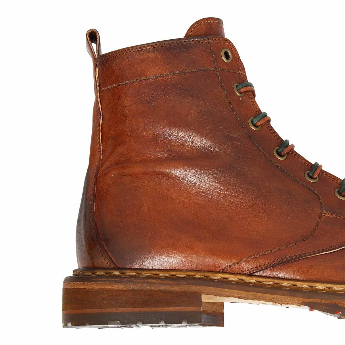 Seneca Herren Schnürstiefelette aus braunem Leder