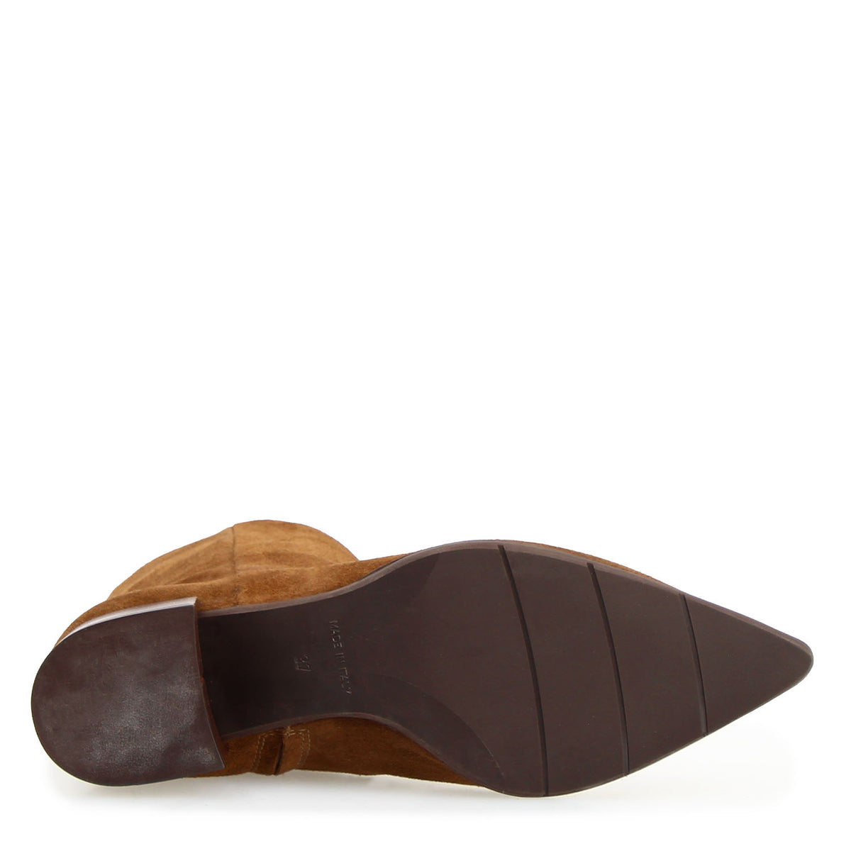 Sibilla - Stivaletto donna in camoscio marrone - LeonardoShoes
