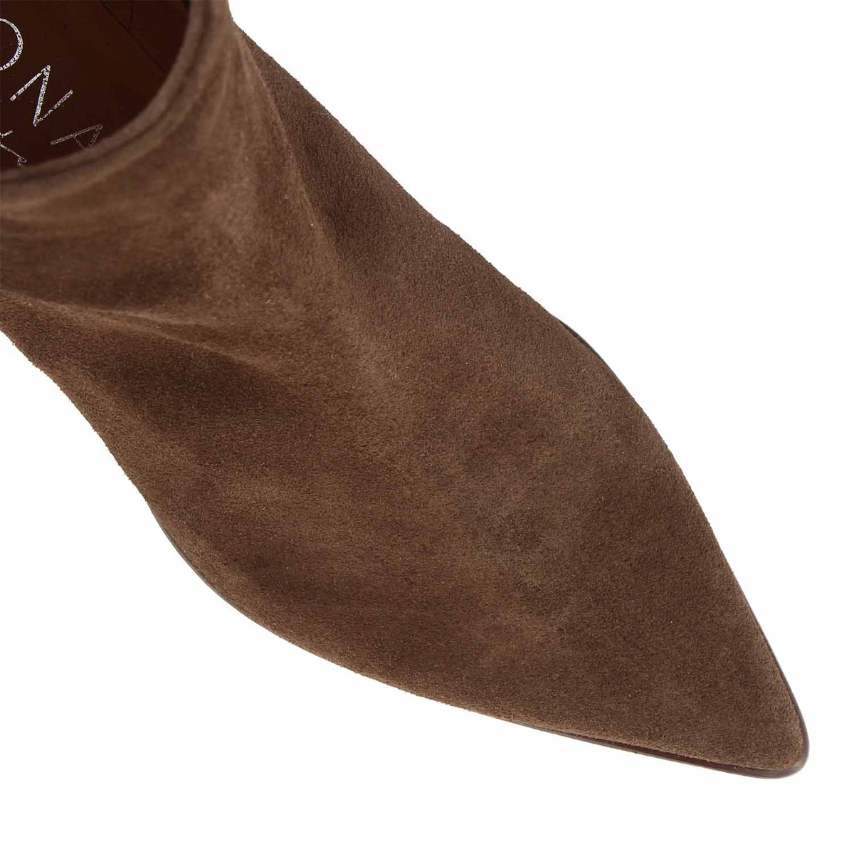 Sibilla - Stivaletto donna in camoscio marrone scuro - LeonardoShoes