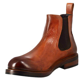 Men's Chelsea diver boot in tan washed leather