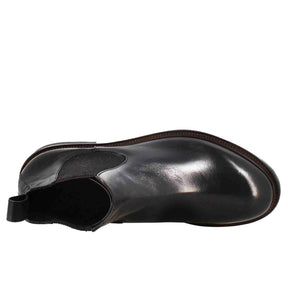 Chelsea-Diver-Stiefel für Herren aus schwarzem gewaschenem Leder