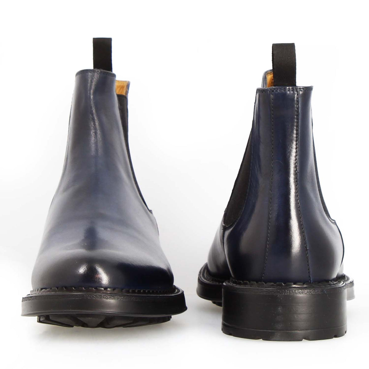 Agusto Herren Chelsea Boot aus dunkelblauem Leder