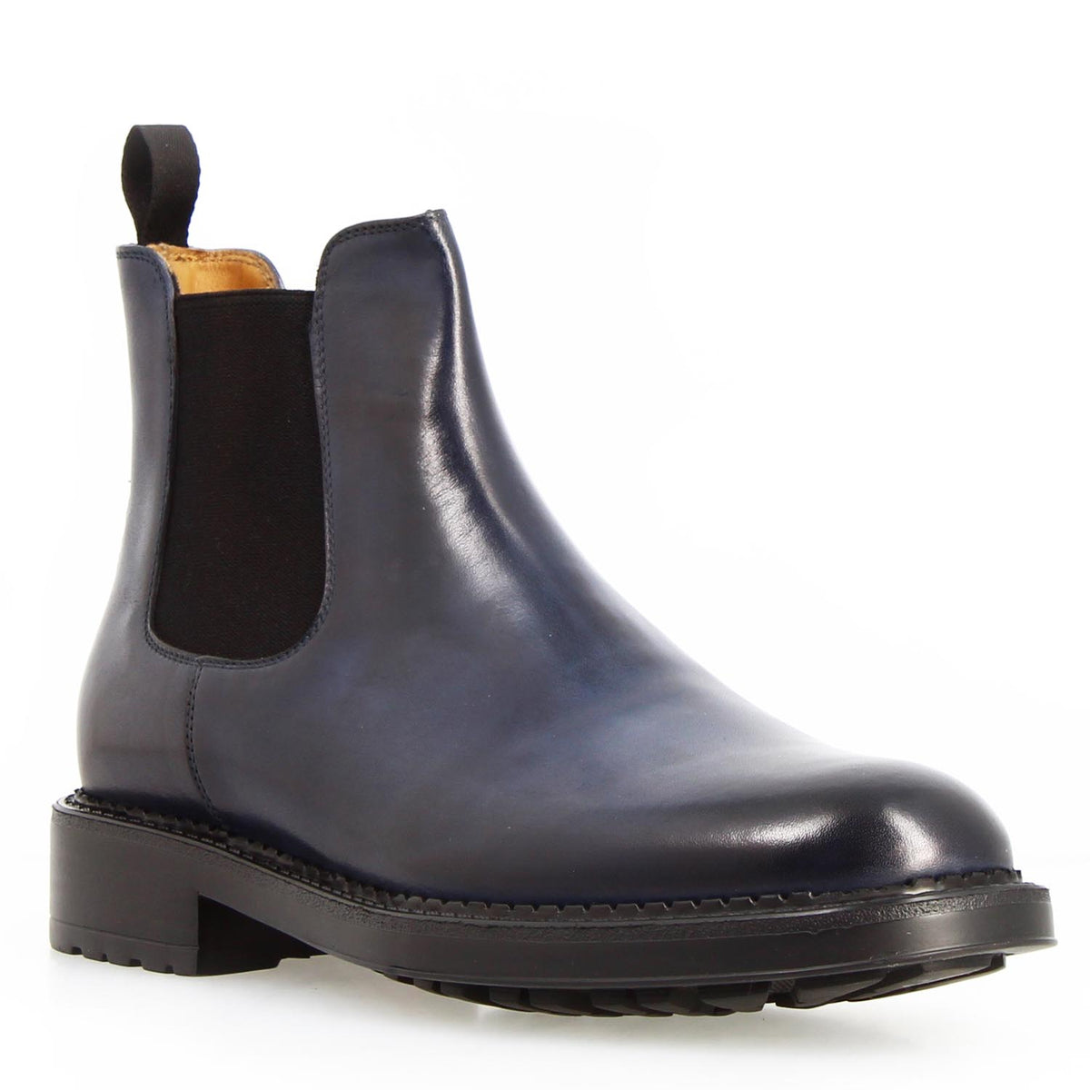 Agusto Herren Chelsea Boot aus dunkelblauem Leder