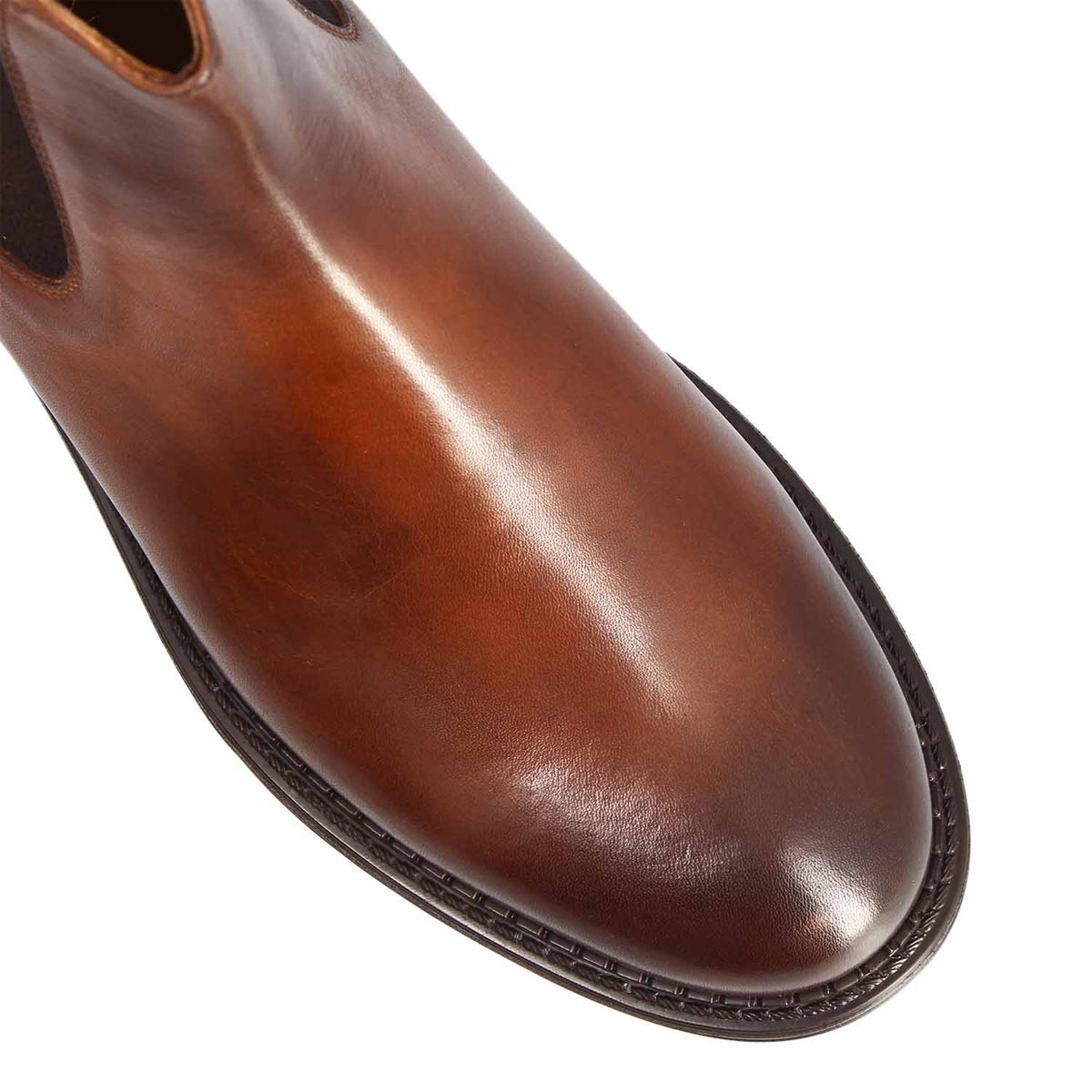 Agusto Herren Chelsea Boot aus braunem Leder