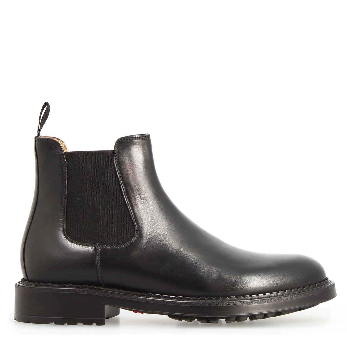 Agusto Herren Chelsea Boot aus schwarzem Leder