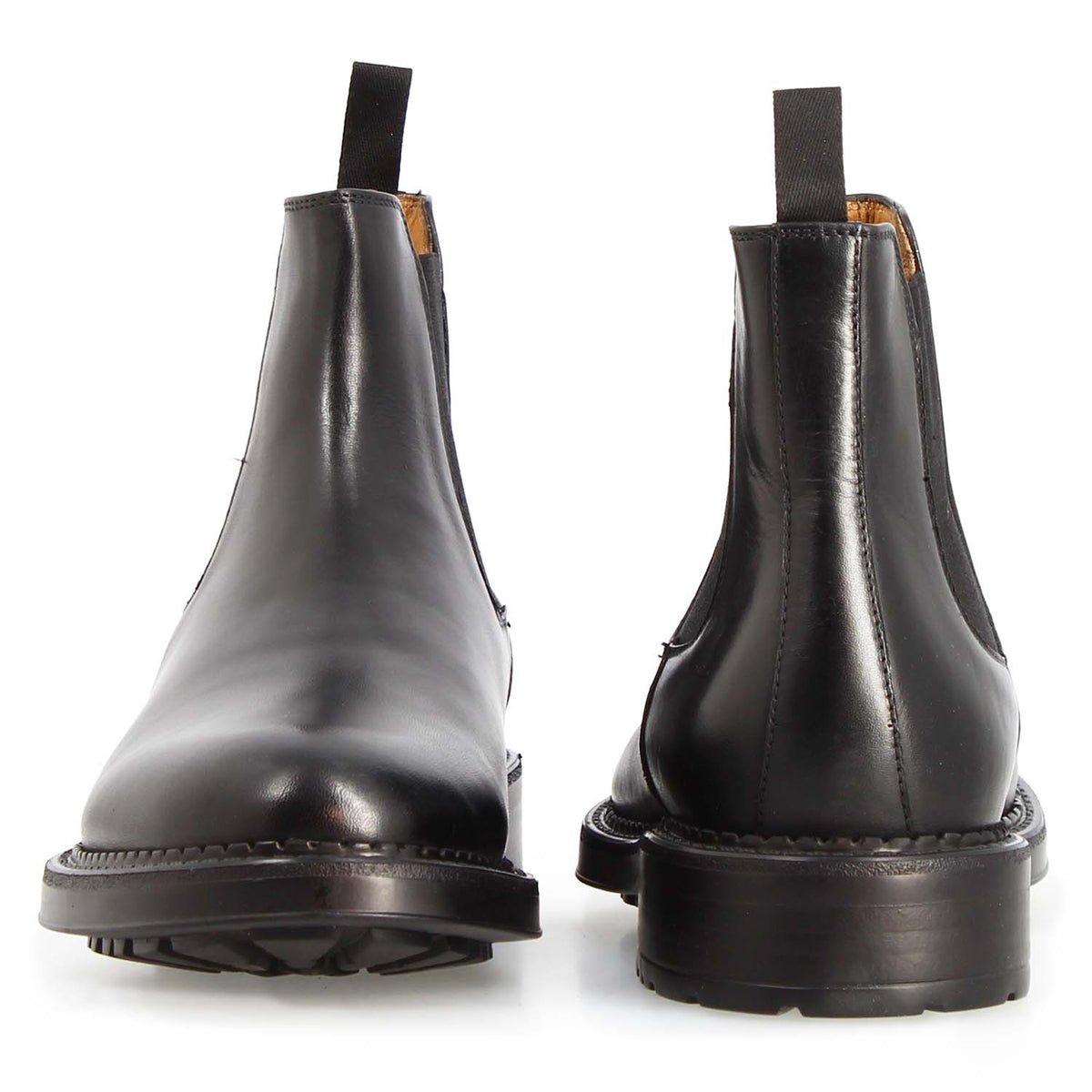 Agusto Herren Chelsea Boot aus schwarzem Leder