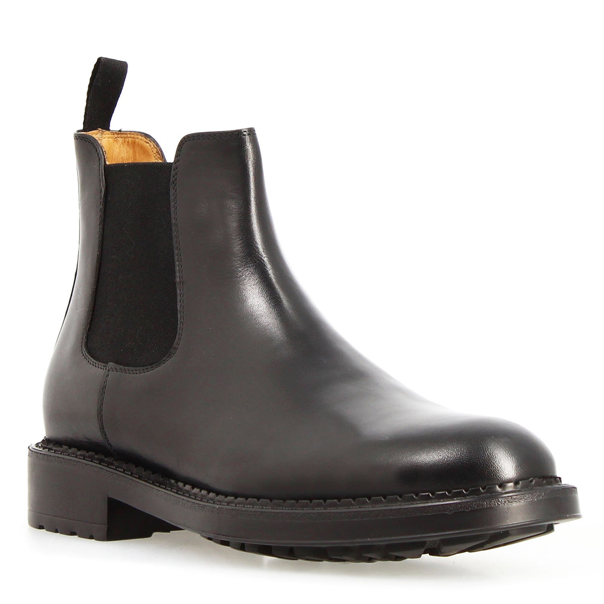 Agusto Herren Chelsea Boot aus schwarzem Leder