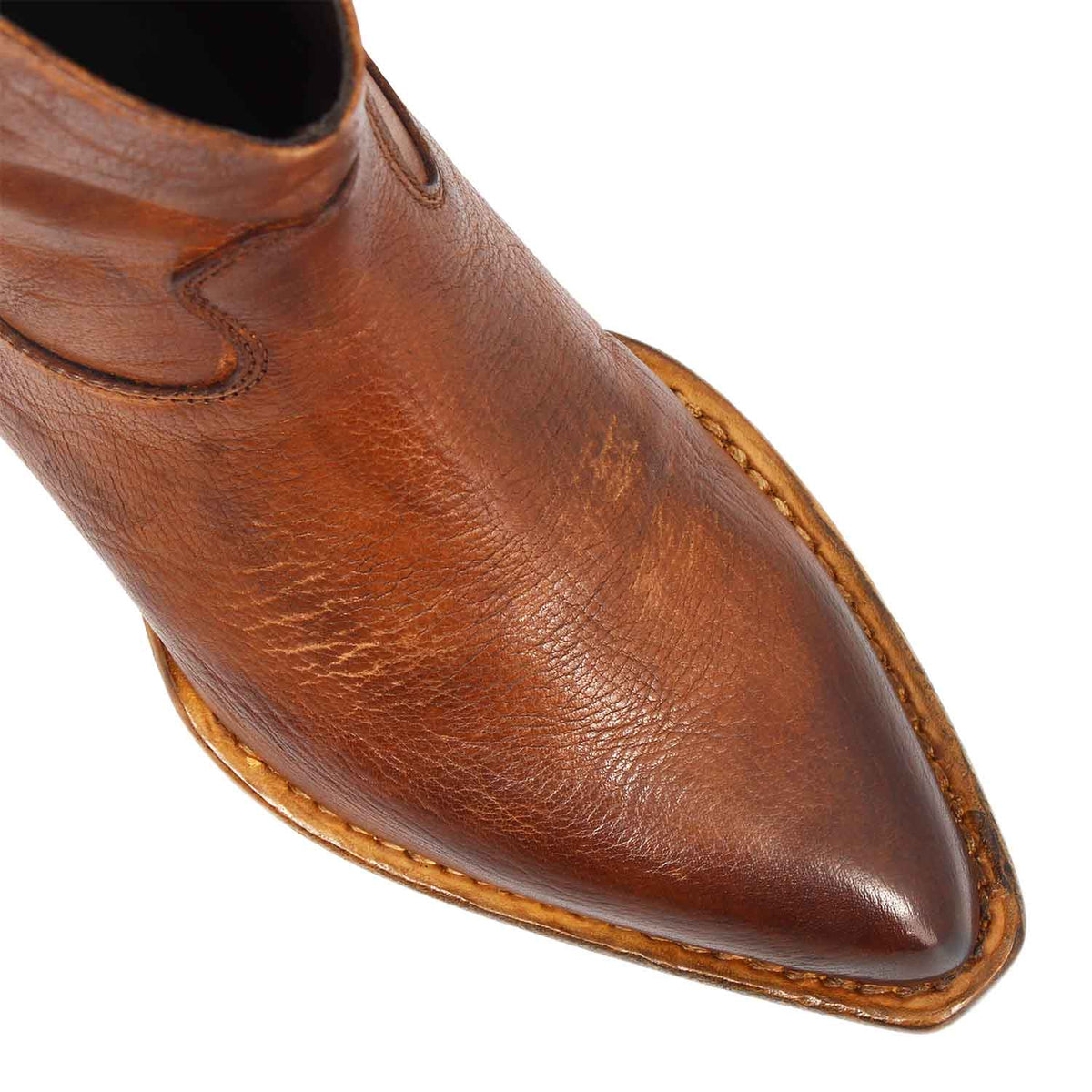 Velvet - Stivaletto texano donna in pelle marrone - LeonardoShoes