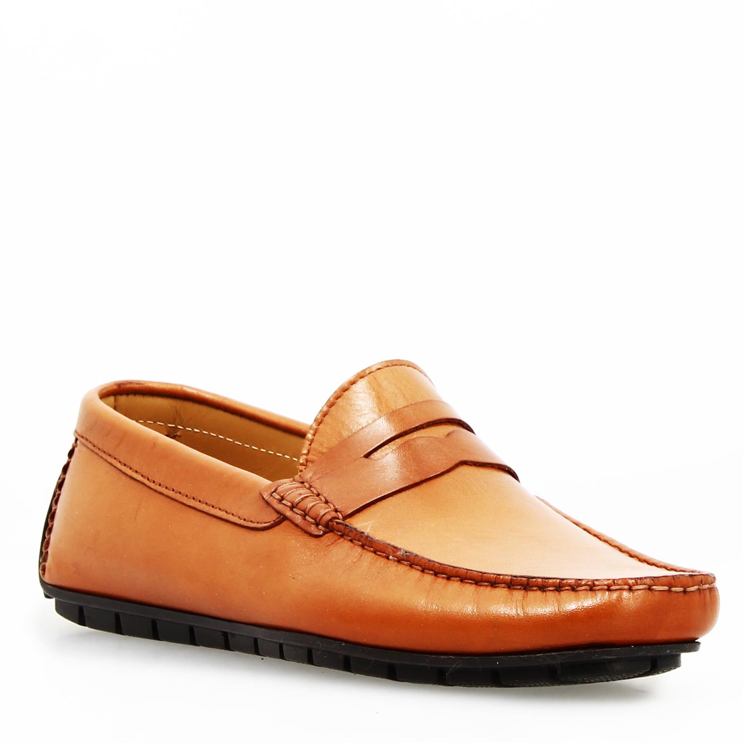 Mocassino Ulisse da uomo in pelle marrone chiaro
