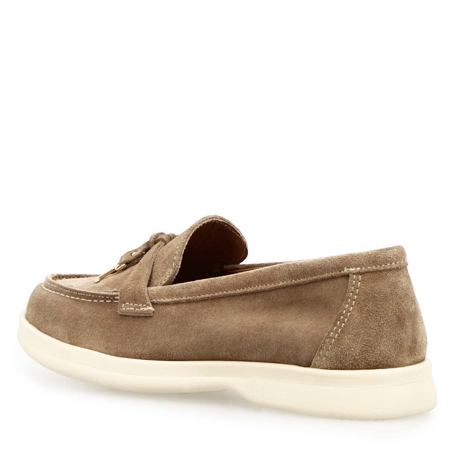 Mocassino drive da donna Vellaria in pelle scamosciata marrone - LeonardoShoes