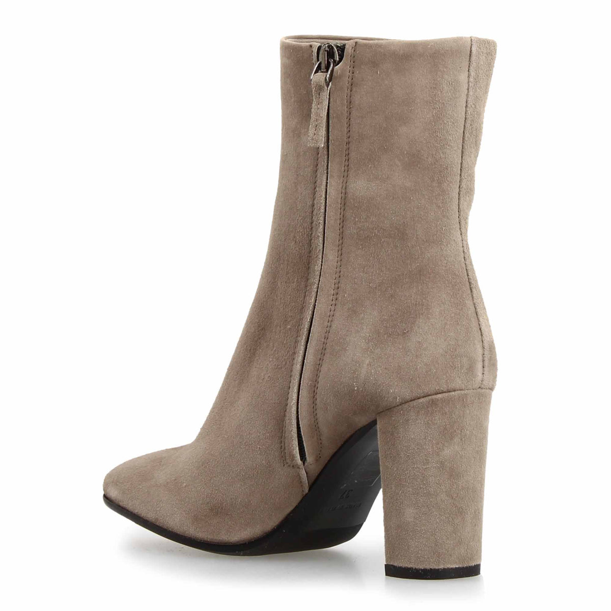 Vesper C - Bottine femme en daim gris