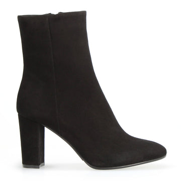 Vesper C - Stivaletto tacco alto donna in camoscio nero - LeonardoShoes