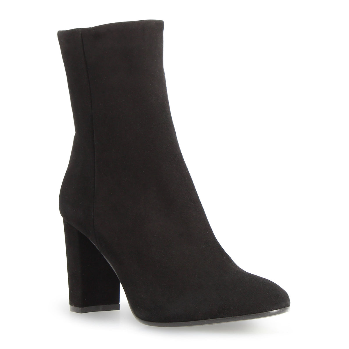 Vesper C - Stivaletto tacco alto donna in camoscio nero - LeonardoShoes