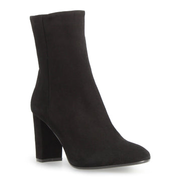 Vesper C - Stivaletto tacco alto donna in camoscio nero - LeonardoShoes