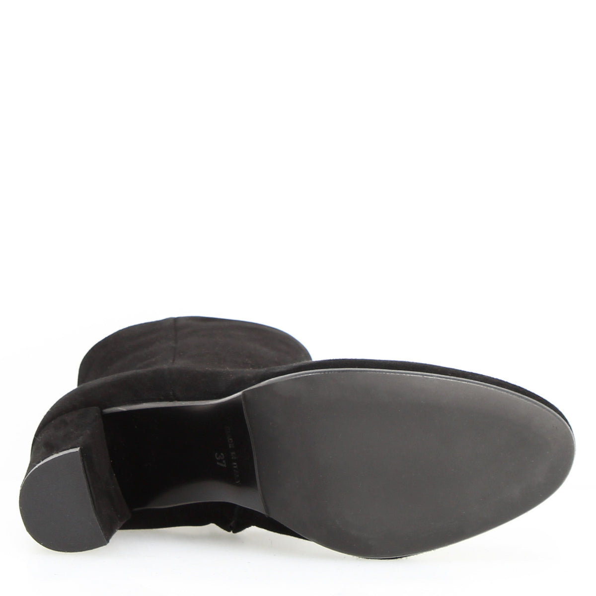 Vesper C - Stivaletto tacco alto donna in camoscio nero - LeonardoShoes