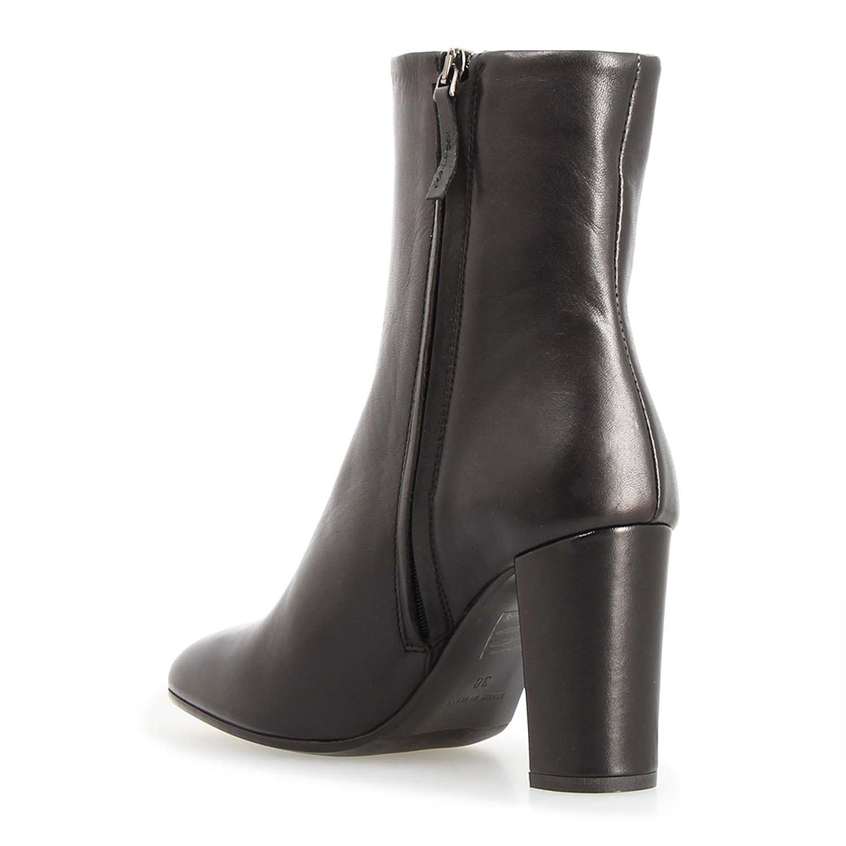 Vesper - Stivaletto tacco alto donna in pelle nera - LeonardoShoes