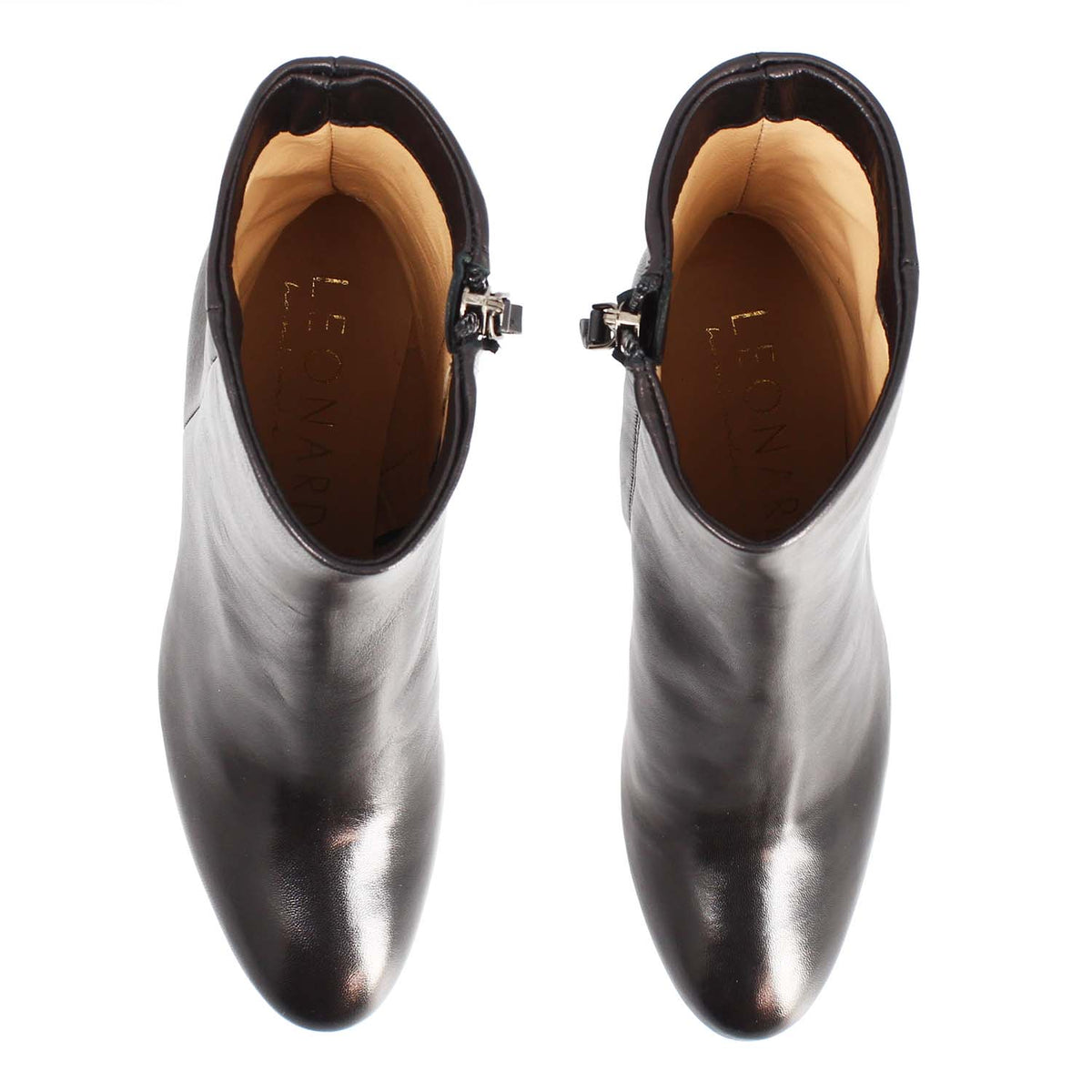 Vesper - Stivaletto tacco alto donna in pelle nera - LeonardoShoes