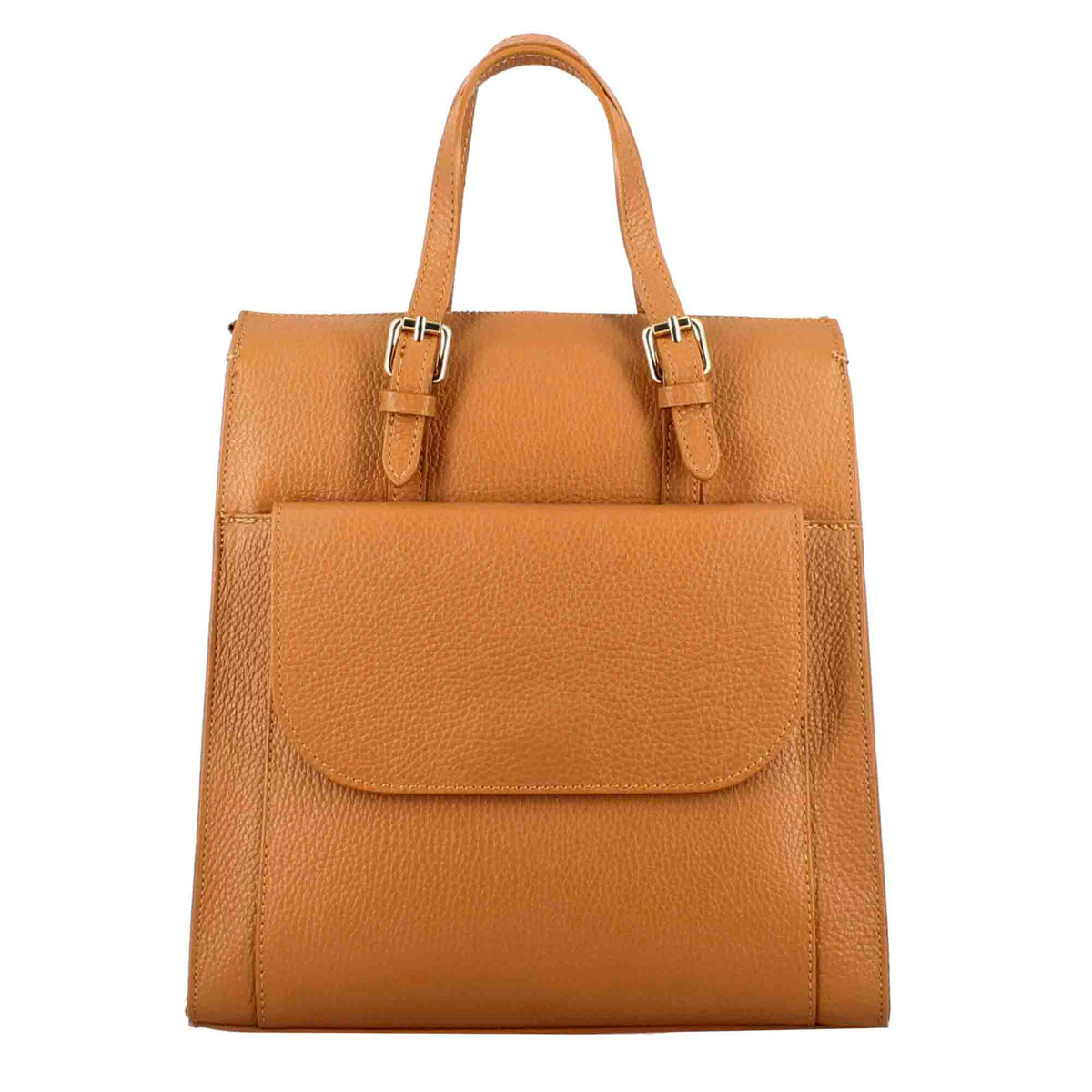 Casual brownleather women s backpack