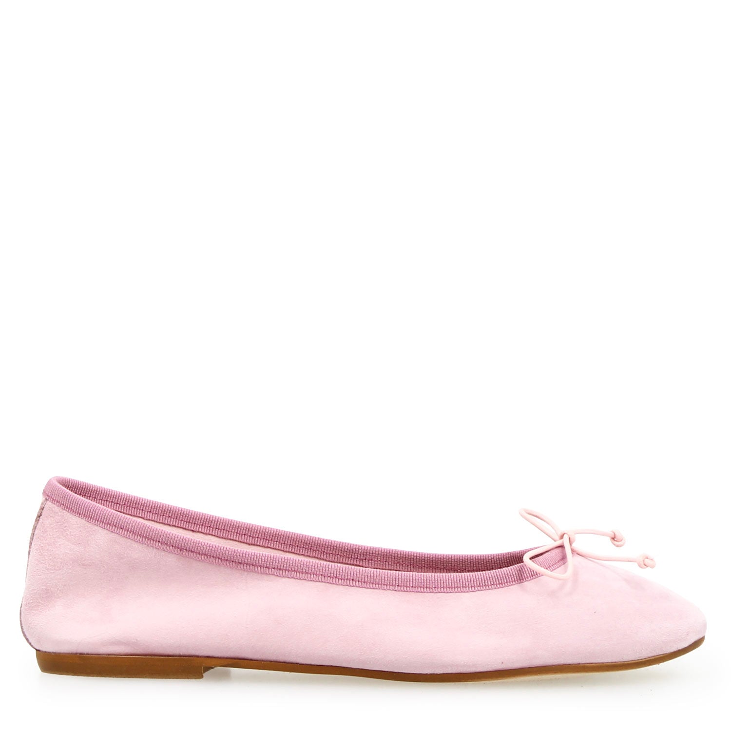Women's pink suede ballet flats Fiocco
