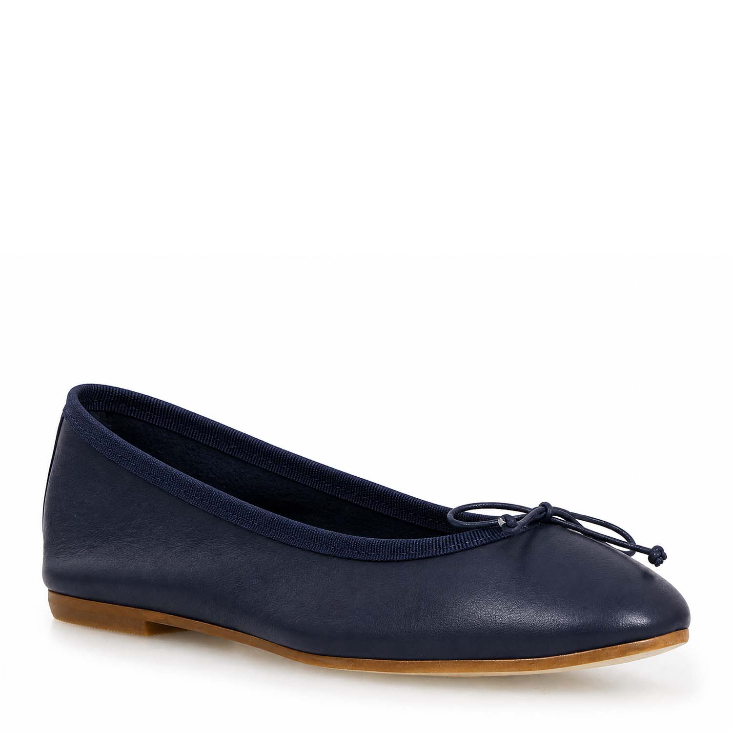 Blue leather ballet flats Fiocco for women