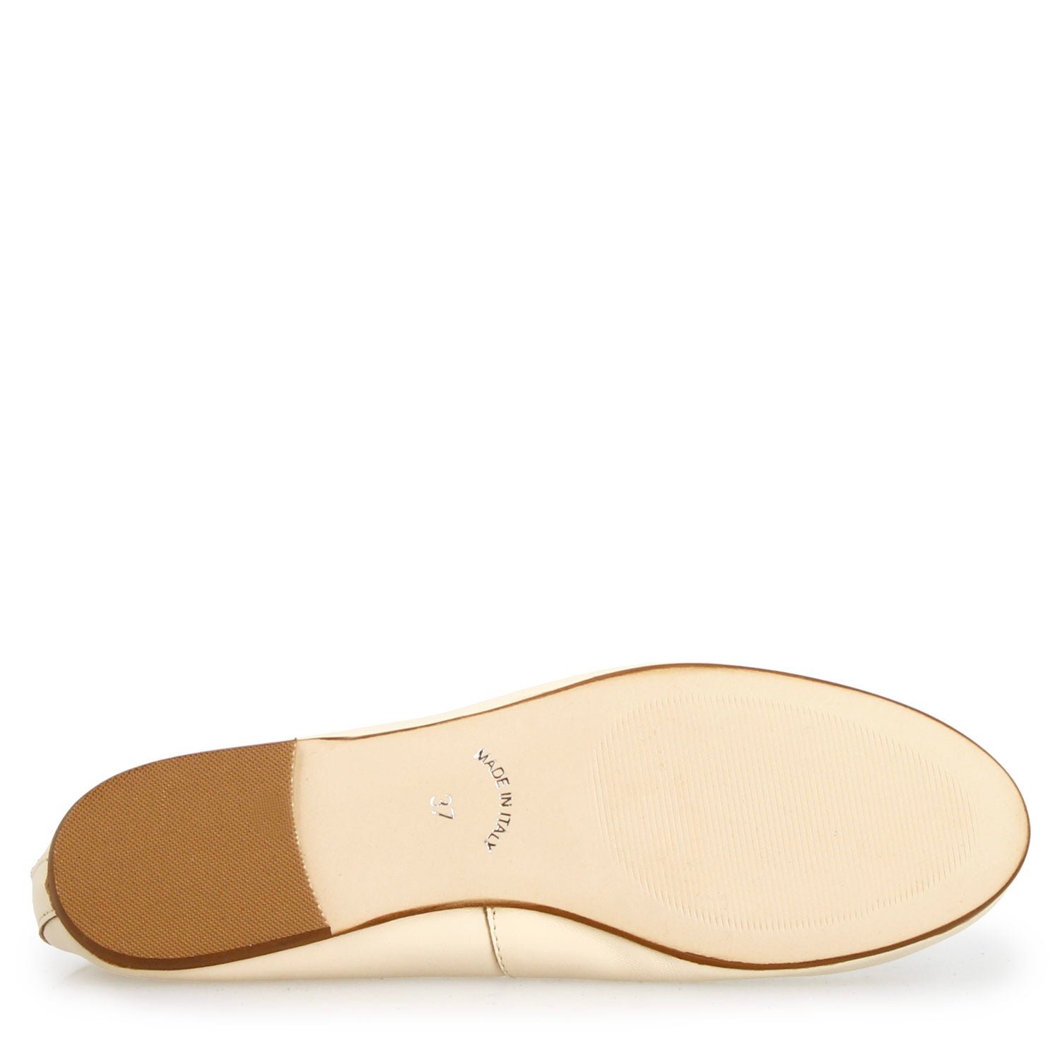 Fiocco ballet flats in beige leather
